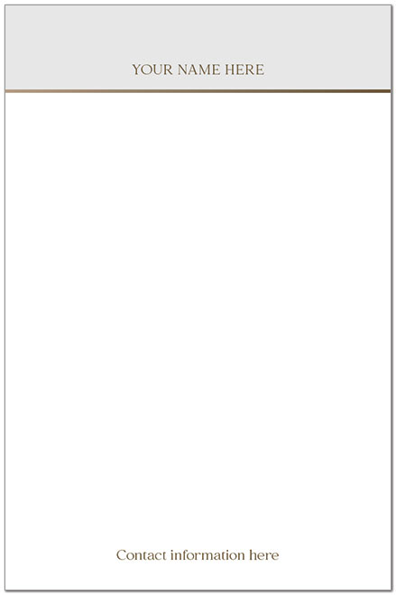 Grey Border Notepad P2958 Grey Border Notepad P2958
